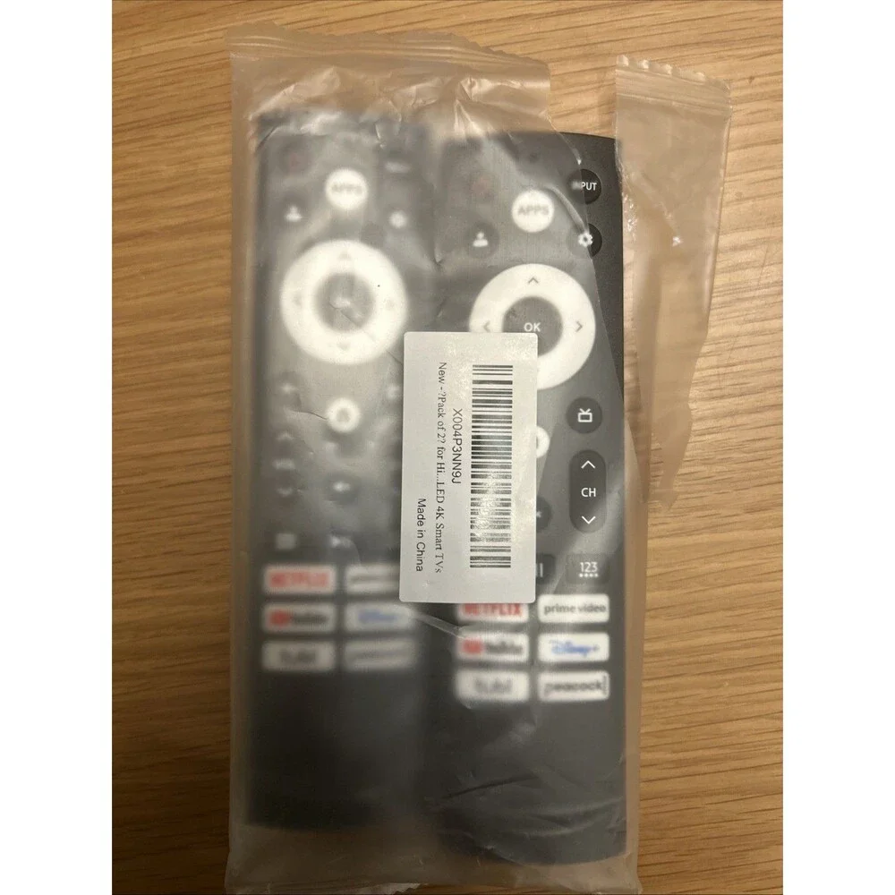 Replacement Remote for Hisense Google TV – Compatible w/ 4K UHD Smart TVs – New